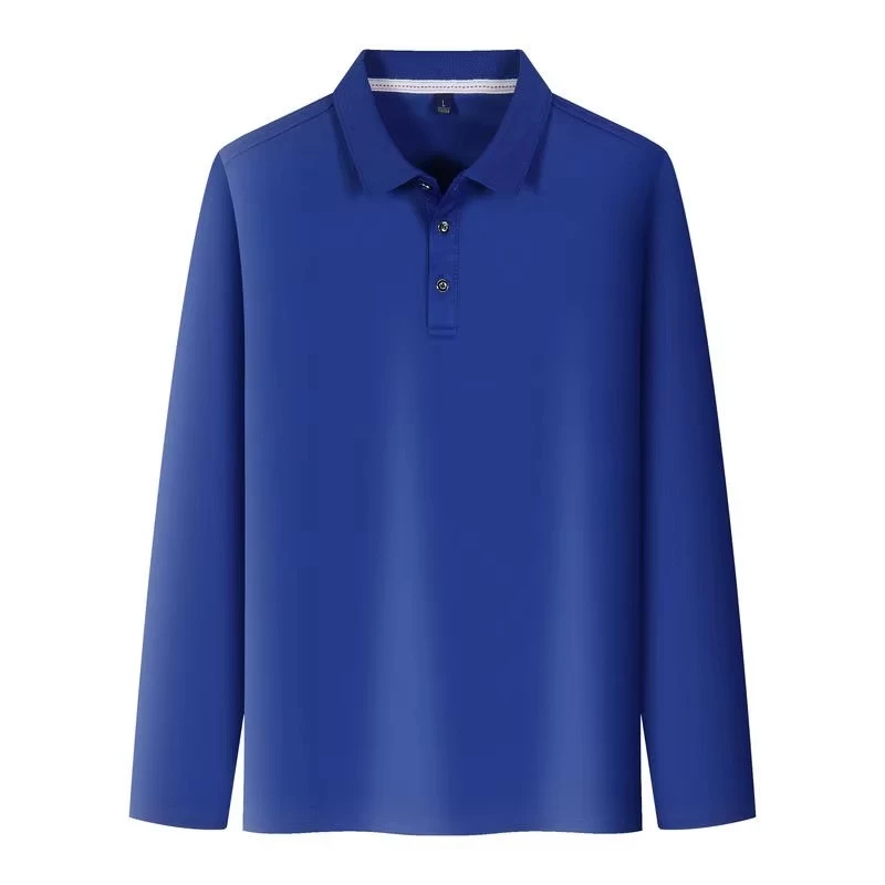 Men's Polo Shirt — White Adjustable Cuff, Regular Fit, Cotton Pique