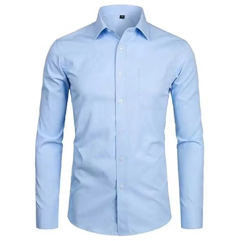 Men's Formal Dress Shirt — Pink Two-Ply Yarn, Slim Fit, 100% Cotton Poplin